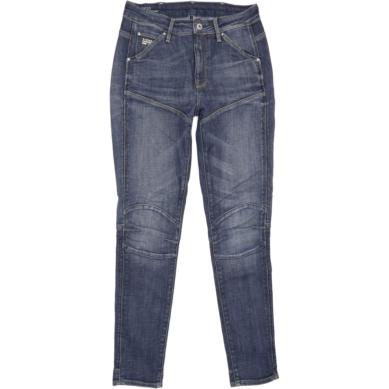 G-Star 5620 Ultra High Women Blue Skinny Stretch Jeans W26 L29