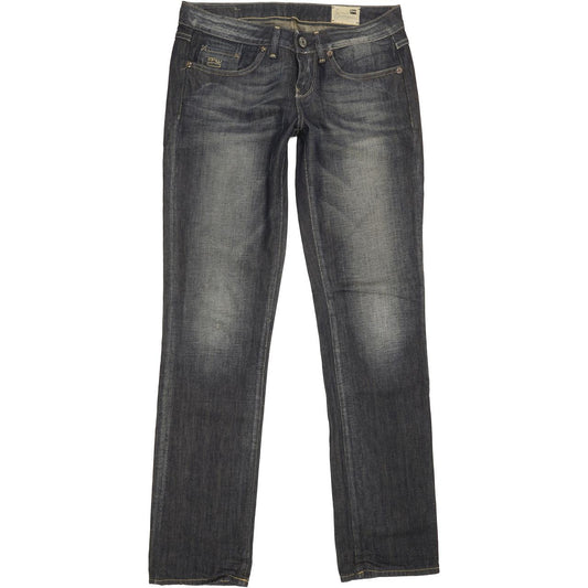 G-Star 3301 Women Blue Straight Slim Jeans W27 L32