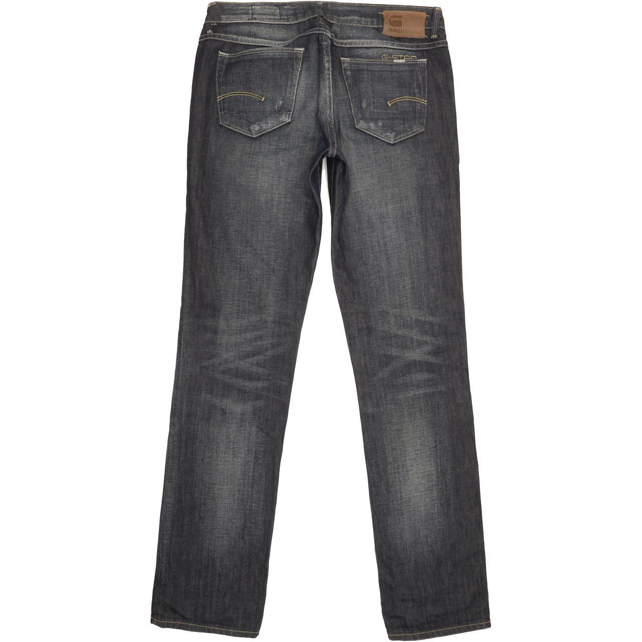 G-Star 3301 Women Blue Straight Slim Jeans W27 L32