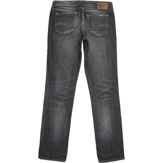 G-Star 3301 Women Blue Straight Slim Jeans W27 L32