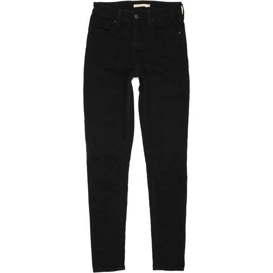 Levi's 721 High Rise Women Black Skinny Stretch Jeans W28 L32