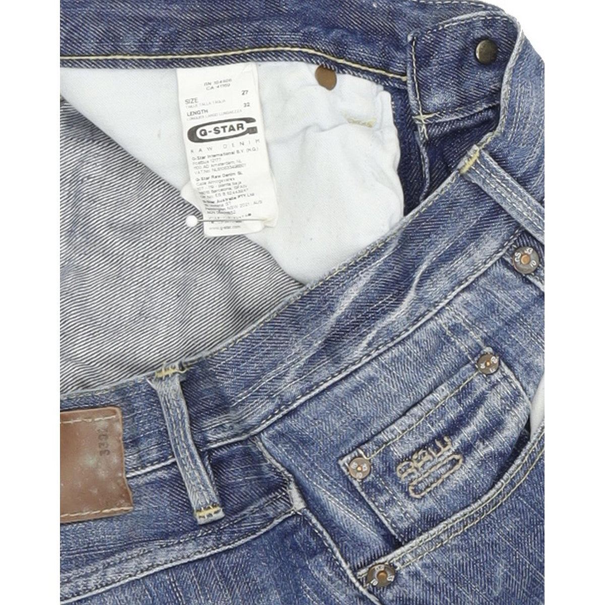 G-Star 3301 Women Blue Bootcut Regular Jeans W27 L32