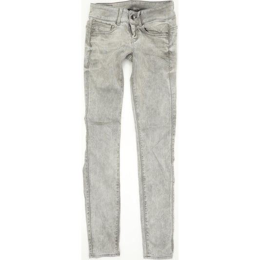 G-Star Midge Mid Women Grey Skinny Slim Stretch Jeans W27 L32
