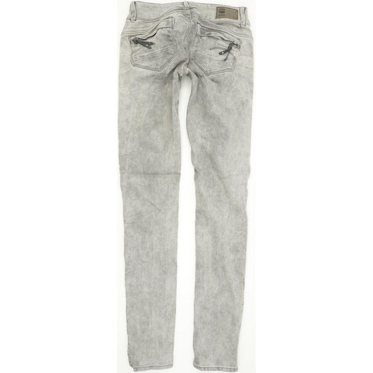 G-Star Midge Mid Women Grey Skinny Slim Stretch Jeans W27 L32