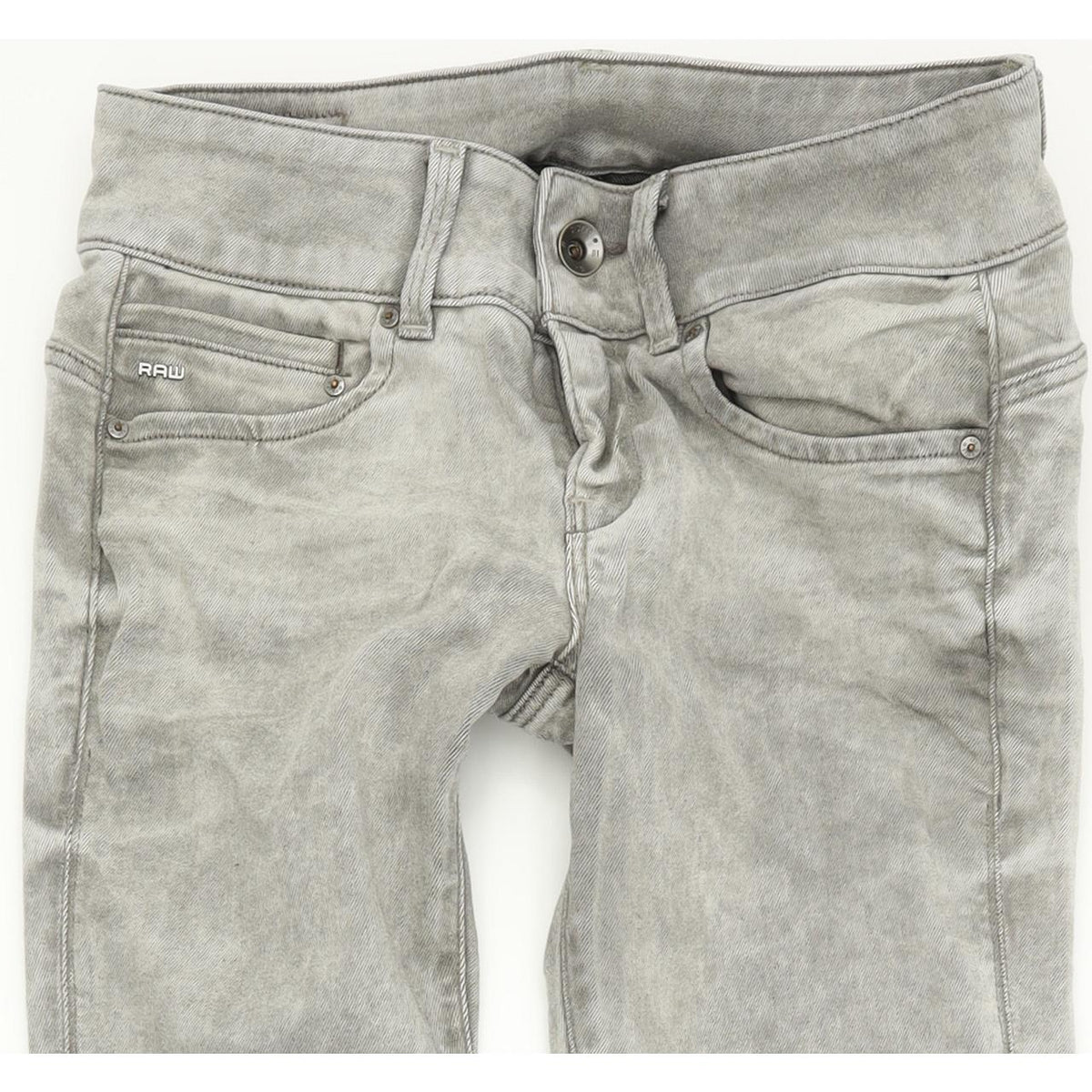G-Star Midge Mid Women Grey Skinny Slim Stretch Jeans W27 L32