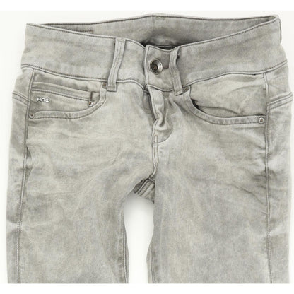 G-Star Midge Mid Women Grey Skinny Slim Stretch Jeans W27 L32