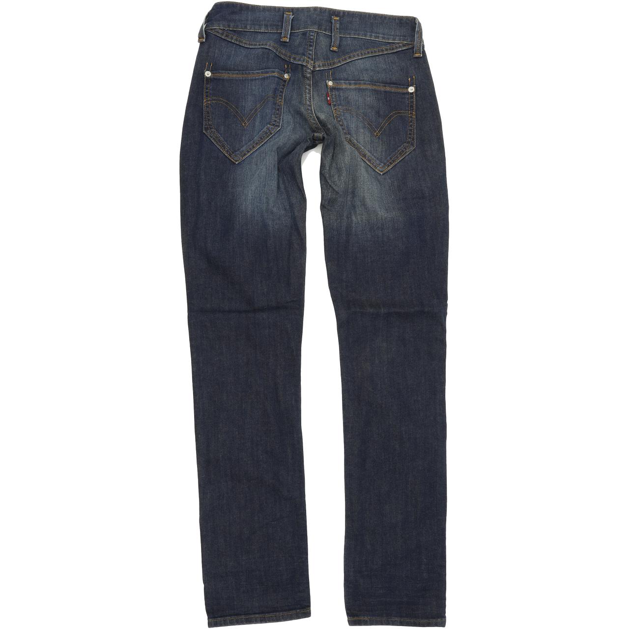 Levi's 571 Women Blue Straight Regular Stretch Jeans W28 L32