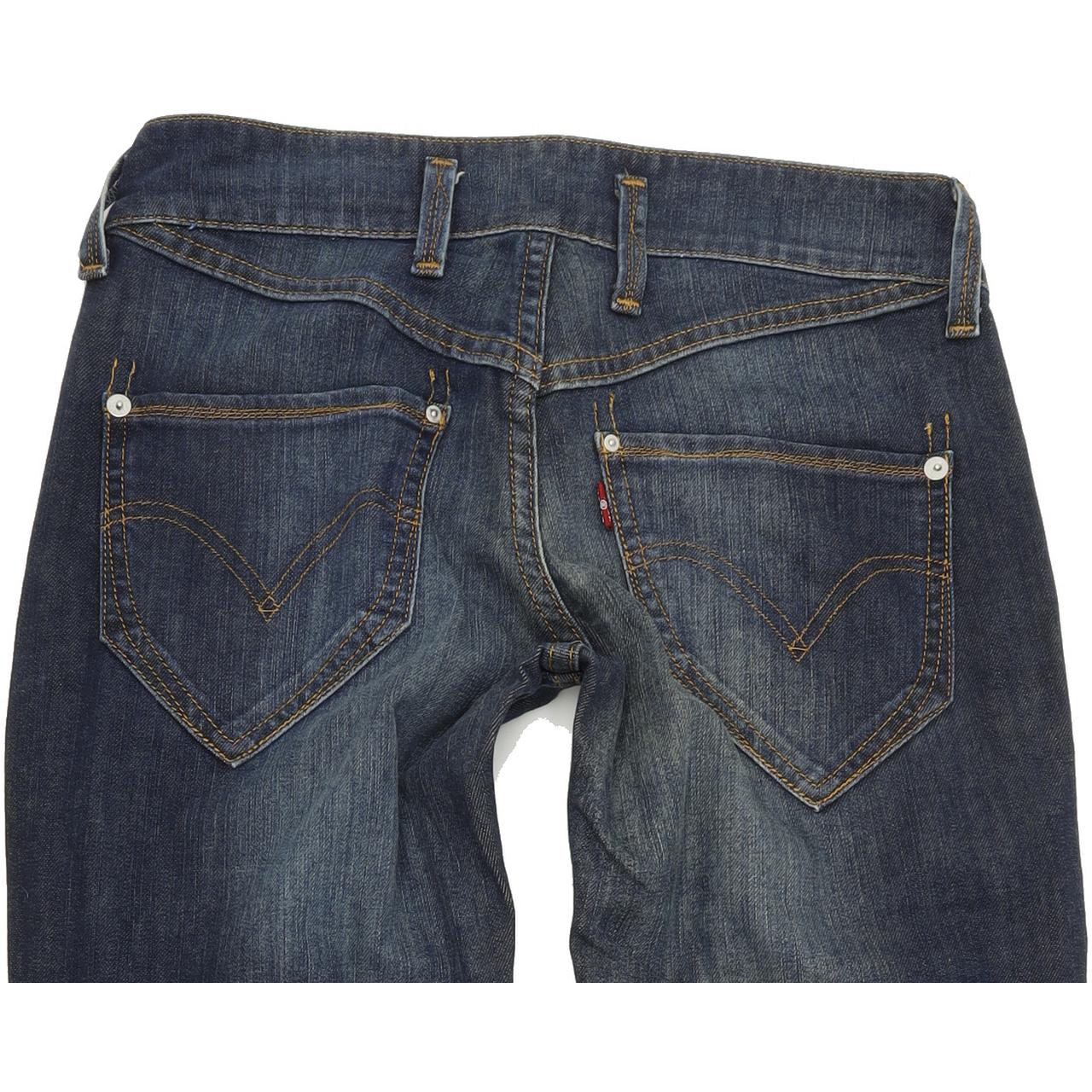 Levi's 571 Women Blue Straight Regular Stretch Jeans W28 L32