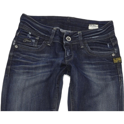 G-Star Women Blue Tapered Slim Stretch Jeans W28 L34