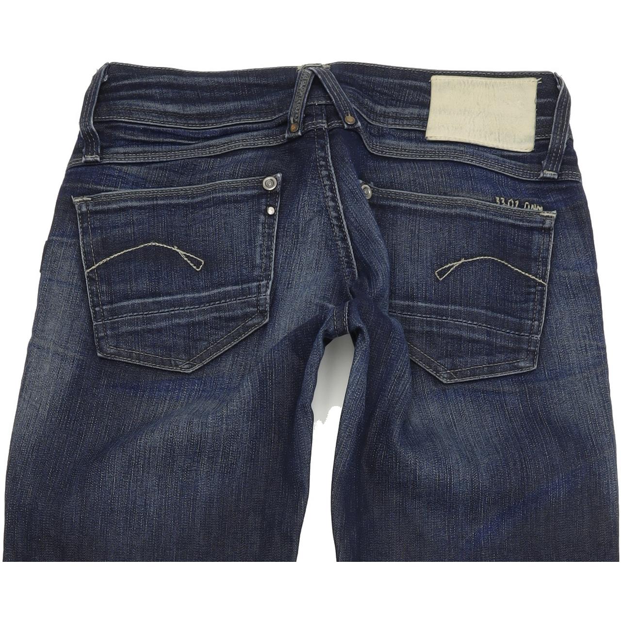 G-Star Women Blue Tapered Slim Stretch Jeans W28 L34