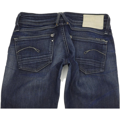 G-Star Women Blue Tapered Slim Stretch Jeans W28 L34