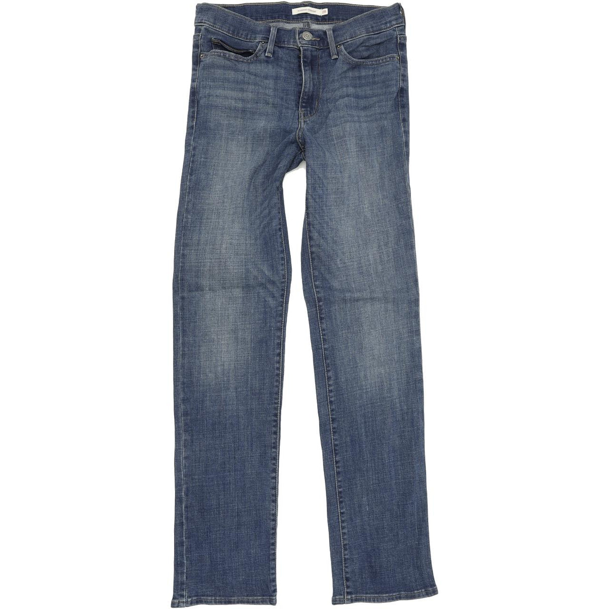 Levi's Slimming Women Blue Straight Regular Stretch Jeans W28 L32