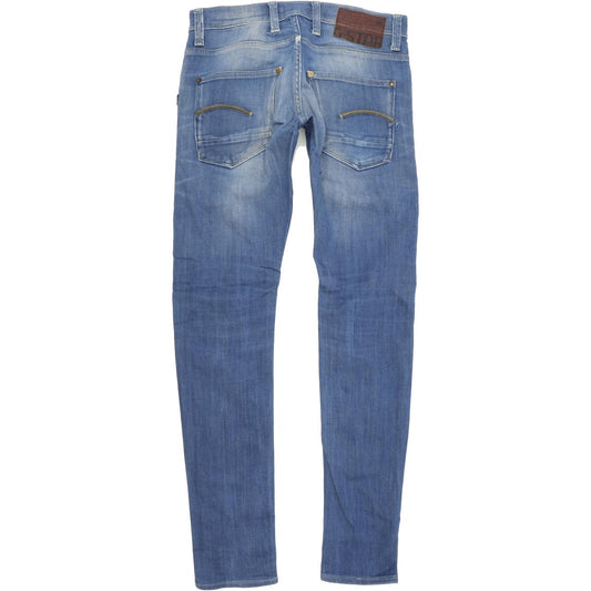 G-Star Defend  Men Blue Skinny Slim Stretch Jeans W28 L32