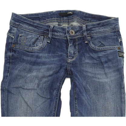 G-Star Attacc Women Blue Straight Regular Stretch Jeans W27 L32