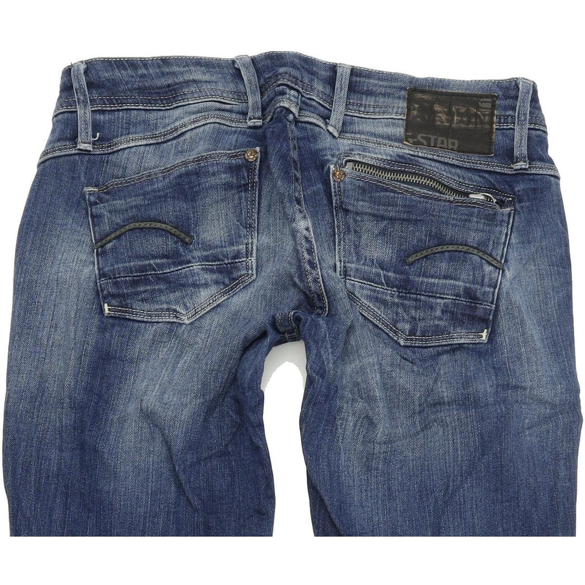 G-Star Attacc Women Blue Straight Regular Stretch Jeans W27 L32