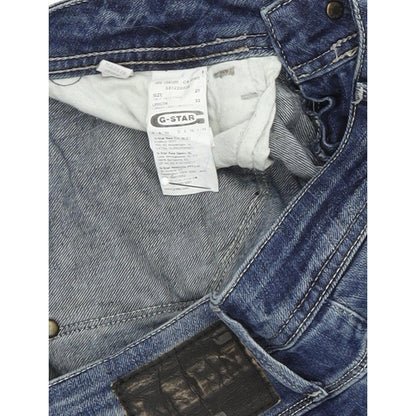 G-Star Attacc Women Blue Straight Regular Stretch Jeans W27 L32