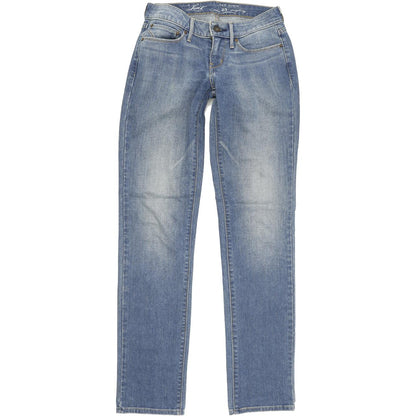 Levi's Demi Curve Women Blue Straight Regular Stretch Jeans W25 L32
