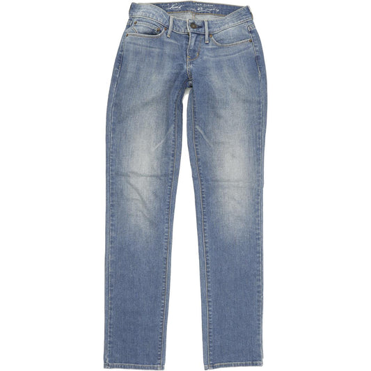 Levi's Demi Curve Women Blue Straight Regular Stretch Jeans W25 L32
