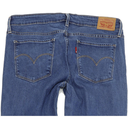 Levi's 711 Women Blue Skinny Slim Stretch Jeans W30 L30
