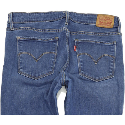 Levi's 711 Women Blue Skinny Slim Stretch Jeans W30 L32