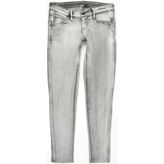 Levi's Line 8 Women Grey Skinny Slim Stretch Jeans W25 L26