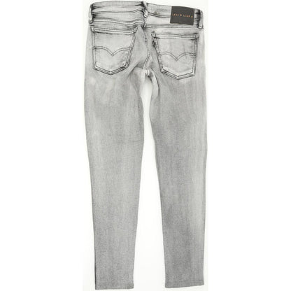 Levi's Line 8 Women Grey Skinny Slim Stretch Jeans W25 L26