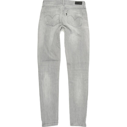 Levi's Demi Curve Women Grey Skinny Slim Stretch Jeans W25 L31