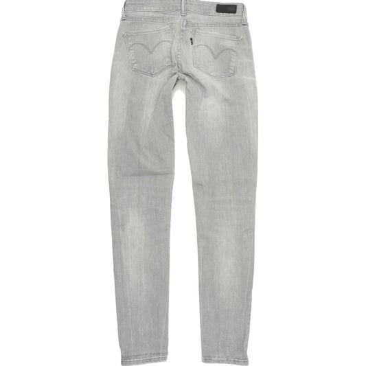 Levi's Demi Curve Women Grey Skinny Slim Stretch Jeans W25 L31