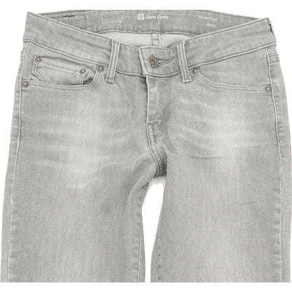 Levi's Demi Curve Women Grey Skinny Slim Stretch Jeans W25 L31