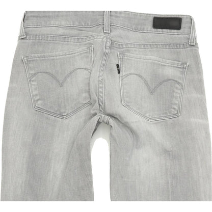 Levi's Demi Curve Women Grey Skinny Slim Stretch Jeans W25 L31