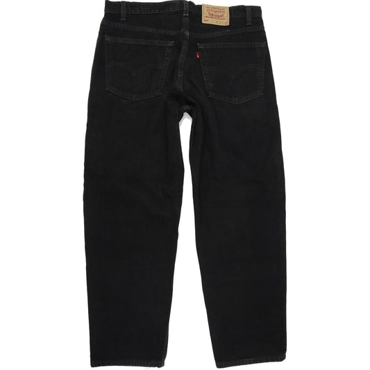 Levi's 550 Made in USA Black Straight Relaxed Mom Jeans High Waisted W38 L30