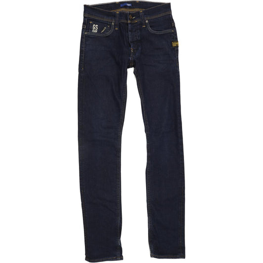 G-Star Defend Men Blue Straight Slim Stretch Jeans W29 L32