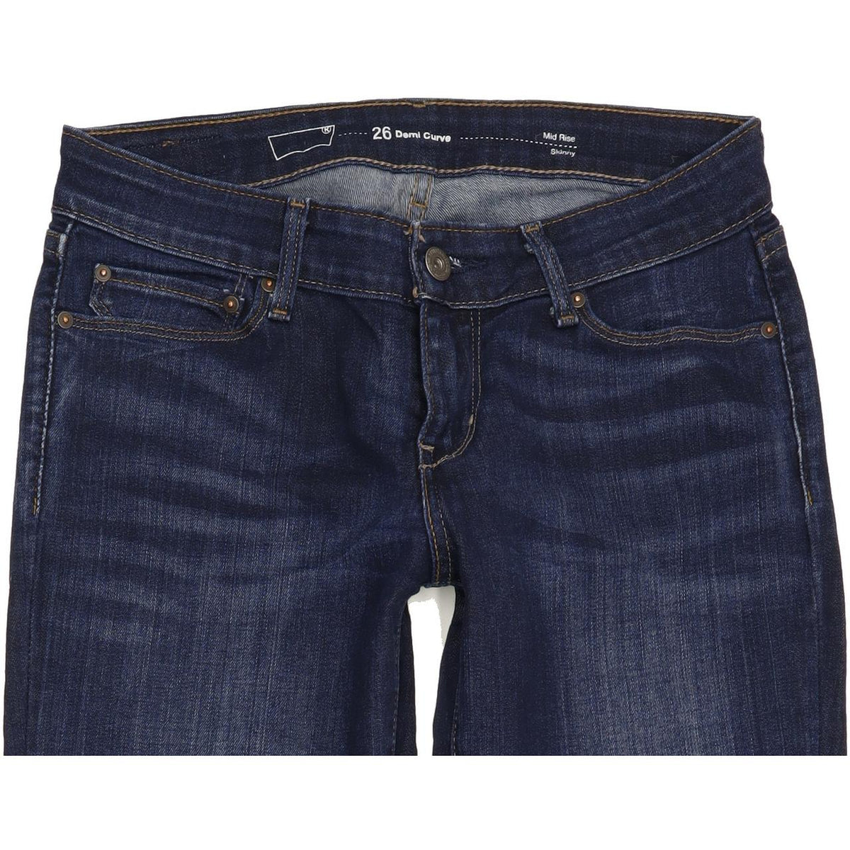 Levi's Demi Curve Women Blue Skinny Slim Stretch Jeans W26 L30