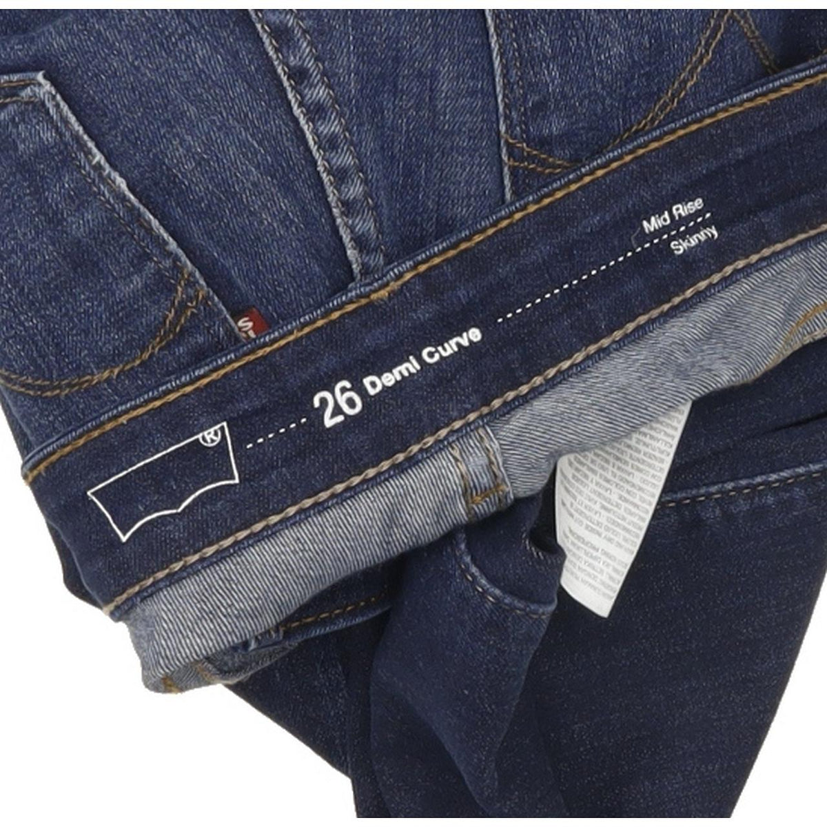 Levi's Demi Curve Women Blue Skinny Slim Stretch Jeans W26 L30