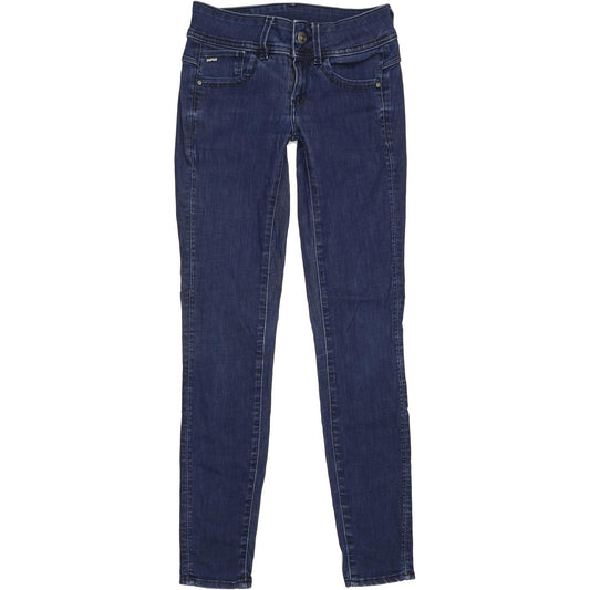 G-Star Lynn Women Blue Skinny Slim Stretch Jeans W24 L30