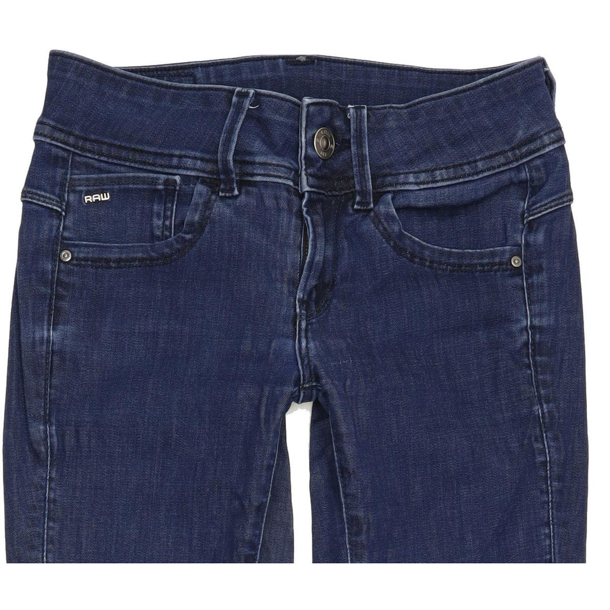G-Star Lynn Women Blue Skinny Slim Stretch Jeans W24 L30