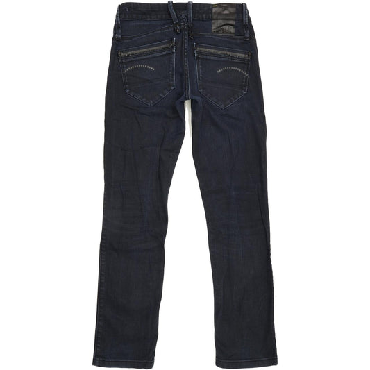G-Star Brooke Women Blue Straight Slim Stretch Jeans W28 L28