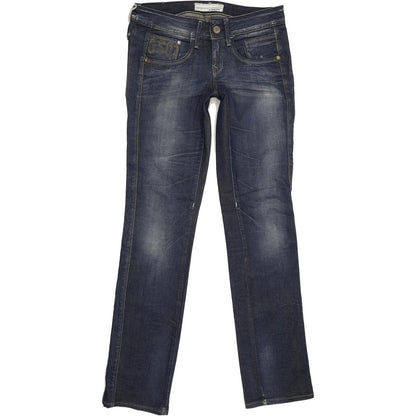 G-Star Saville Women Blue Straight Slim Stretch Jeans W27 L33