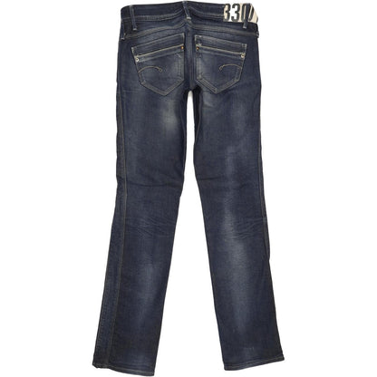 G-Star Saville Women Blue Straight Slim Stretch Jeans W27 L33