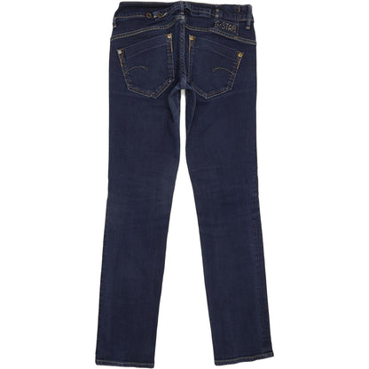 G-Star Women Blue Straight Slim Jeans W26 L30
