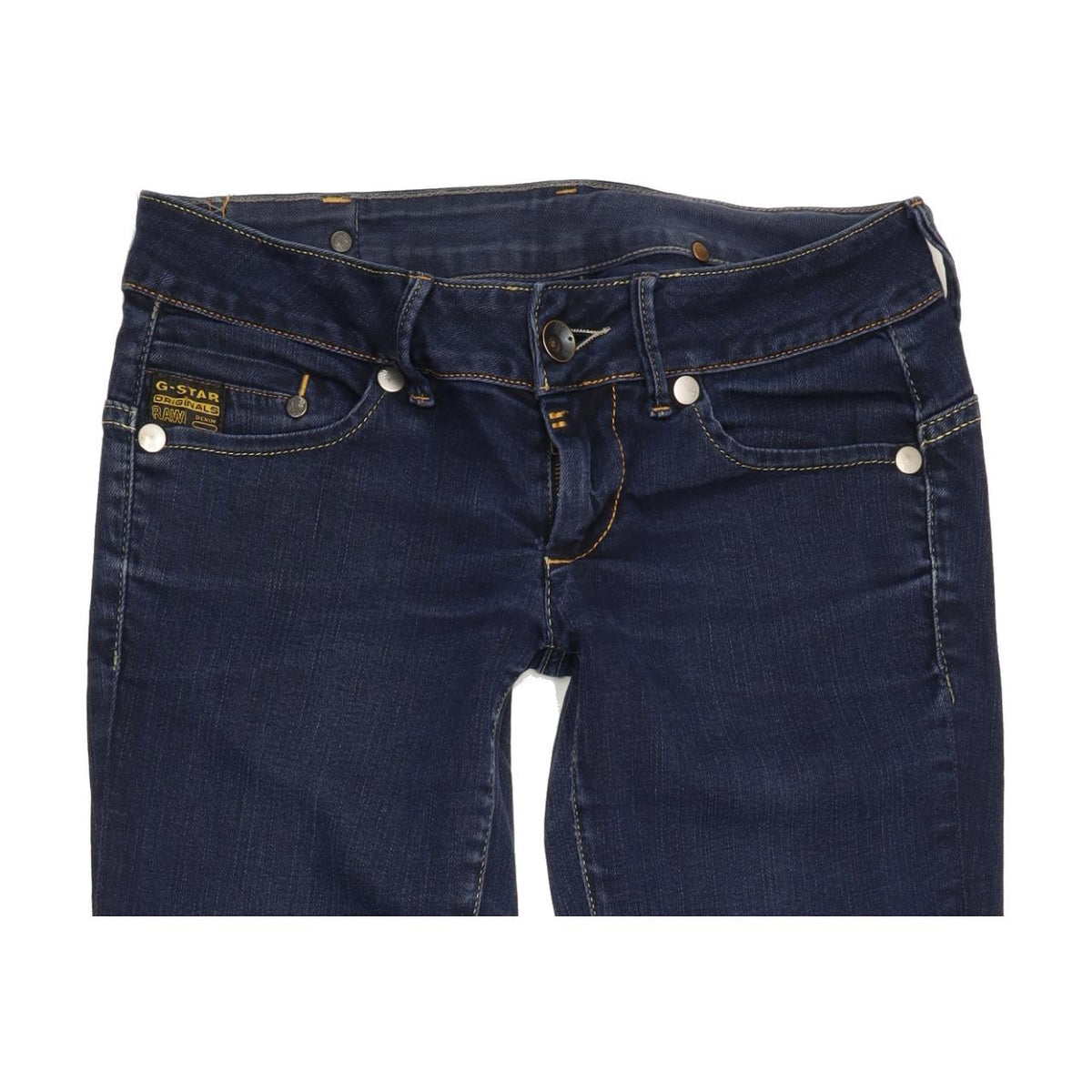 G-Star Women Blue Straight Slim Jeans W26 L30