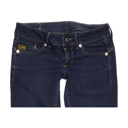 G-Star Women Blue Straight Slim Jeans W26 L30