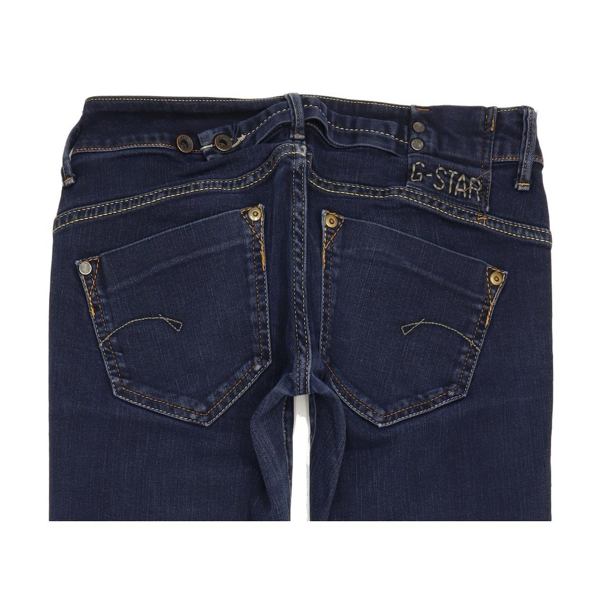 G-Star Women Blue Straight Slim Jeans W26 L30