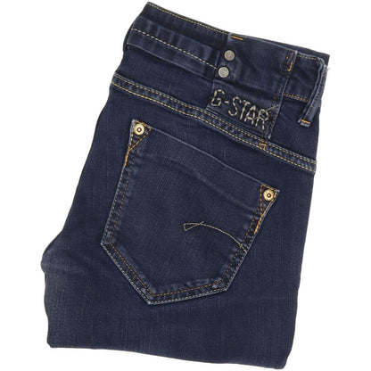 G-Star Women Blue Straight Slim Jeans W26 L30