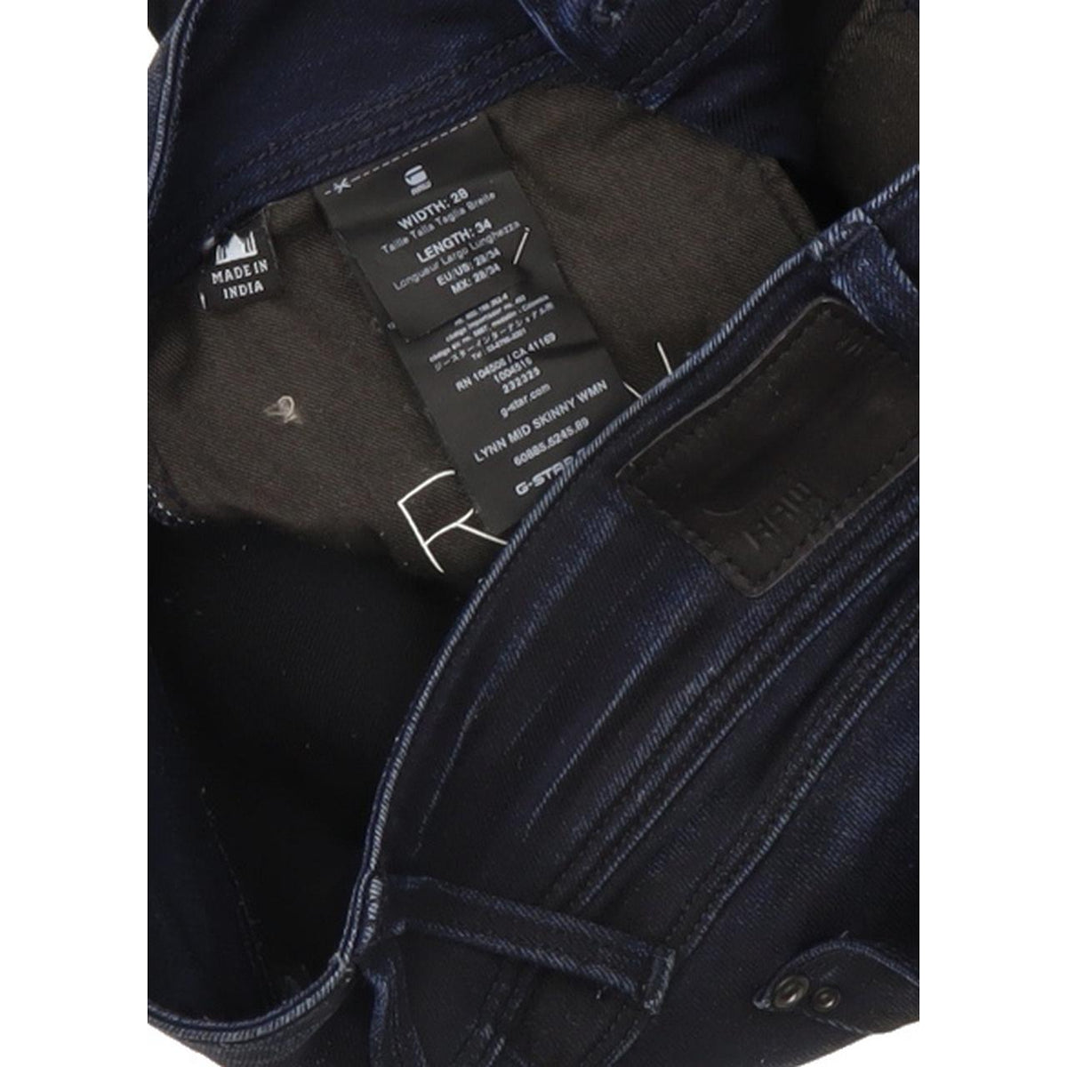 G-Star Lynn Women Blue Skinny Slim Stretch Jeans W28 L32