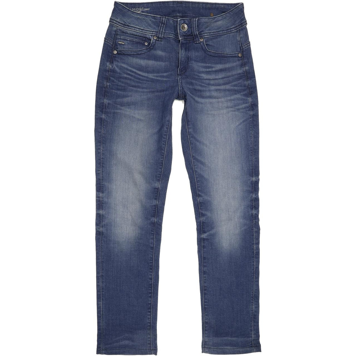 G-Star Midge Women Blue Straight Regular Jeans W29 L28