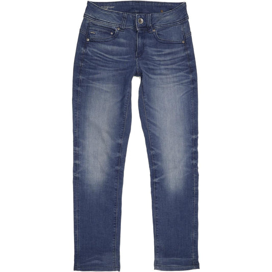 G-Star Midge Women Blue Straight Regular Jeans W29 L28