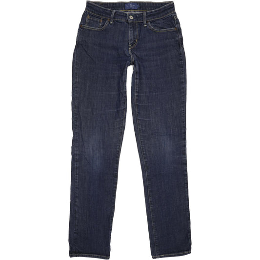 Levi's Demi Curve Women Blue Straight Slim Stretch Jeans W29 L33