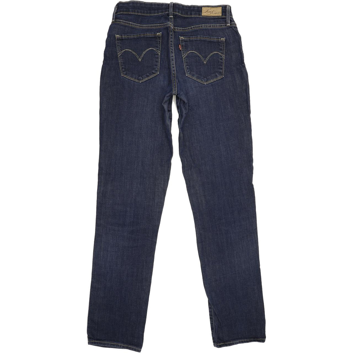 Levi's Demi Curve Women Blue Straight Slim Stretch Jeans W29 L33
