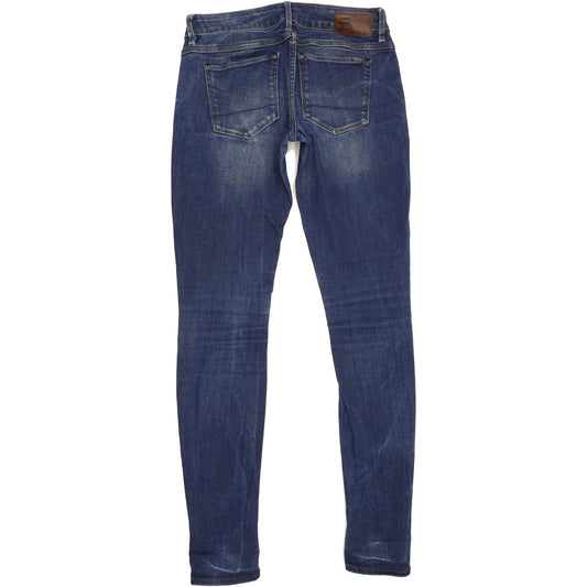 G-Star 3301 Women Blue Straight Slim Stretch Jeans W26 L31